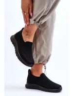 Dámské textilní nazouvací tenisky černé Adiora Dámské textilní nazouvací tenisky černé Adiora