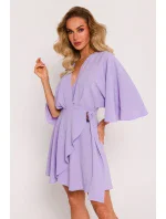 Dámské šaty M785 fialkové - MOE Dámské šaty M785 fialkové - MOE