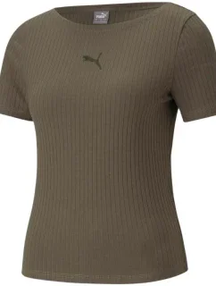 Dámské tričko Her Ribbed Slim Grape Leaf W 531917 44 - Puma