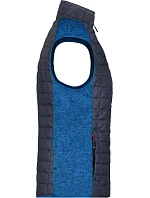 Daiber JN 739 Dámská pletená hybridní vesta 02.0739 royal melange/anthracite melange