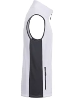 Daiber JN 856 Pánská pracovní fleecová vesta - Strong 02.0856 white/carbon
