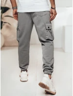 FashionStreet šedé pánské kalhoty UX4463 FashionStreet šedé pánské kalhoty UX4463