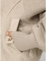 Dámská přechodná bunda s odepínací kapucí béžová FashionStreet TY5639