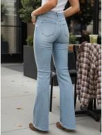 Dámské džíny s vysokým pasem modré FashionStreet UY2948