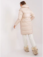 Dámská lehká péřová zimní bunda Factory Price light beige (TR8310)