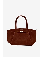 Shopper kabelka z imitace semiše Camel Nellia