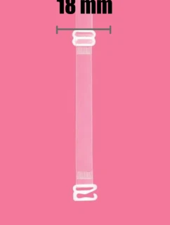 Silikonová ramínka Julimex RT-105 18mm bílý kov