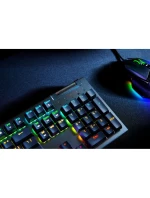 Razer BlackWidow V4 X. Tastatur Formfaktor: Volle Größe (100%), Geräteschnittstelle: USB, Tastatur-Switch: Mechanischer Switch. Typ der Hintergrundbeleuchtung: RGB-LED. Empfohlene Nutzung: Gaming. Produktfarbe: Schwarz