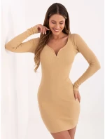 Šaty FN SK 4607.16X velbloud Šaty FN SK 4607.16X velbloud