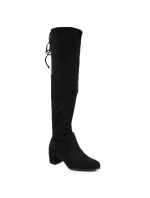 Dámské zateplené boty nad kolena černé Sergio Leone KZ25413