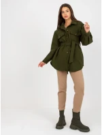 Dámský kabát EM PL 2939 85 khaki Dámský kabát EM PL 2939 85 khaki