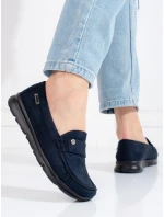 Jedinečné mokasíny Granatowy dámské bez podpatku Jedinečné mokasíny Granatowy dámské bez podpatku