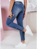 Dámské džínové úzké kalhoty WERNI navy blue FashionStreet UY2366