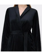 Sensual Velour Robe Top 01 - BLACK - TRIUMPH BLACK - TRIUMPH