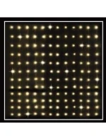 VÁNOČNÍ STROMEK SVĚTLA VENKOVNÍ / VNITŘNÍ SVĚTELNÝ ZÁVĚS 144 VEDL 120X120CM S DÁLKOVÝM OVLÁDÁNÍM TEPLÁ BÍLÁ