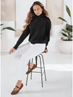 Dámský svetr s polovičním rolákem černý FashionStreet MY2533