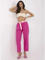 Kalhoty DHJ SP 20506.79 fuchsiová