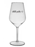 ÚKLID POČKÁ - čirá nerozbitná sklenice na víno 470 ml