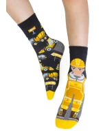 Chlapecké vzorované ponožky 014 GRAPHITE 29-31