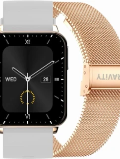 Chytré hodinky Gravity Rose Gold Grey 2 Stripes GT17-4