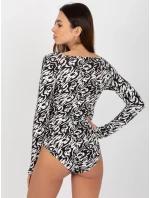 Dámské body LK BO 509199 1.42P bílá a černá - FPrice Dámské body LK BO 509199 1.42P bílá a černá - FPrice