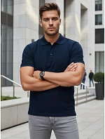 FashionStreet pánská tmavě modrá polokošile PX0553 FashionStreet pánská tmavě modrá polokošile PX0553