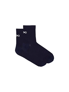 Cyklistické ponožky POC Cadence Road Short Socks, tmavě modré