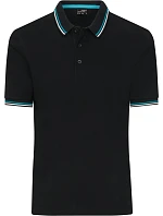Daiber JN 1306 Pánské těžké piqué polo s proužky 02.1306 black/white/turquoise Daiber JN 1306 Pánské těžké piqué polo s proužky 02.1306 black/white/turquoise