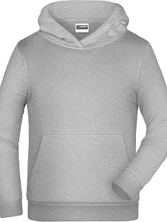 Daiber JN 796K Dětská mikina s kapucí 02.796K grey heather