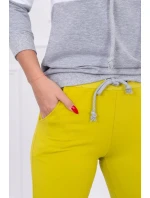 Barevná pruhovaná sada kiwi+bílá