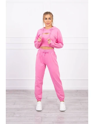 Bavlněná 3dílná sada světle růžová Bavlněná 3dílná sada světle růžová