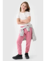 Dívčí Dresové Kalhoty Joggery 4F Růžové 4FJWMM00TTROF0828-56S Dívčí Dresové Kalhoty Joggery 4F Růžové 4FJWMM00TTROF0828-56S