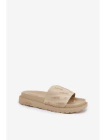 Dámské Klapky Na Platformě Big Star RR274A542 Béžové