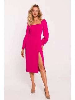 Plášťové šaty M812 fuchsiové - Moe