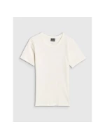 Dámské žebrované tričko 4F 4FWSS25TTSHF1968-11S