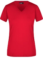 Daiber JN 972 Dámské vypasované tričko s výstřihem do V 02.0972 red Daiber JN 972 Dámské vypasované tričko s výstřihem do V 02.0972 red