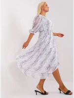 LK SK 509344 šaty.37 bílé a černé LK SK 509344 šaty.37 bílé a černé