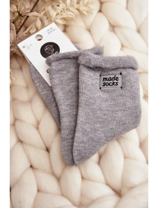 Dámské tlusté ponožky šedé