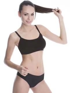 Sportovní podprsenka Top Funky černá - Julimex