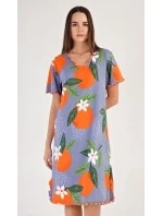 Dámská noční košile s krátkým rukávem Pomeranče