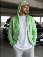 Pánská mikina s kapucí mint FashionStreet BX5230