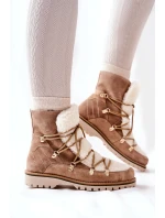 Zateplené boty Trapper  Béžove Jiliana