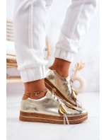 Kožená obuv Maciejka 04550-25 Zlatá