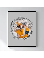 Personalizovaný magický fotoobraz v rámu - 40x50 - květinové orámování