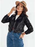 Dámská kožená bunda MOLTION black FashionStreet TY4158 Dámská kožená bunda MOLTION black FashionStreet TY4158