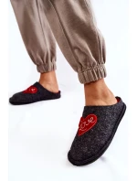 Domácí pantofle Big Star KK276019 Černá a červená