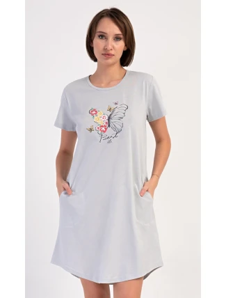 Dámské domácí šaty s krátkým rukávem Amelia Dámské domácí šaty s krátkým rukávem Amelia