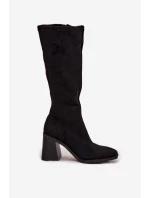 Kozačky na podpatku  model 220222 Step in style