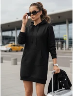 Dámská oversize dlouhá mikina TIMMY černá FashionStreet EY1931