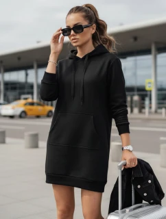 Dámská oversize dlouhá mikina TIMMY černá FashionStreet EY1931